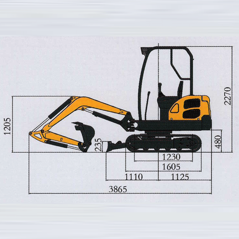 Spesifikasi Mini Excavator JH 18 T2
