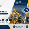 Perbandingan pilihan beli atau sewa alat konstruksi berdasarkan kebutuhan dan kondisi proyek