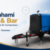 Engineer memeriksa spesifikasi CFM dan Bar pada Air Compressor untuk membedakan flow dan pressure