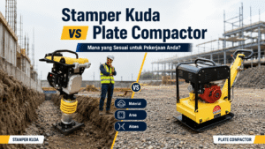 Comparison of horse stamper and plate compactor in project compaction area with different working conditions