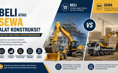 Perbandingan pilihan beli atau sewa alat konstruksi berdasarkan kebutuhan dan kondisi proyek